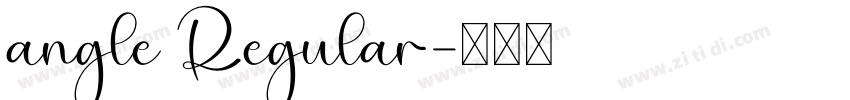 angle Regular字体转换